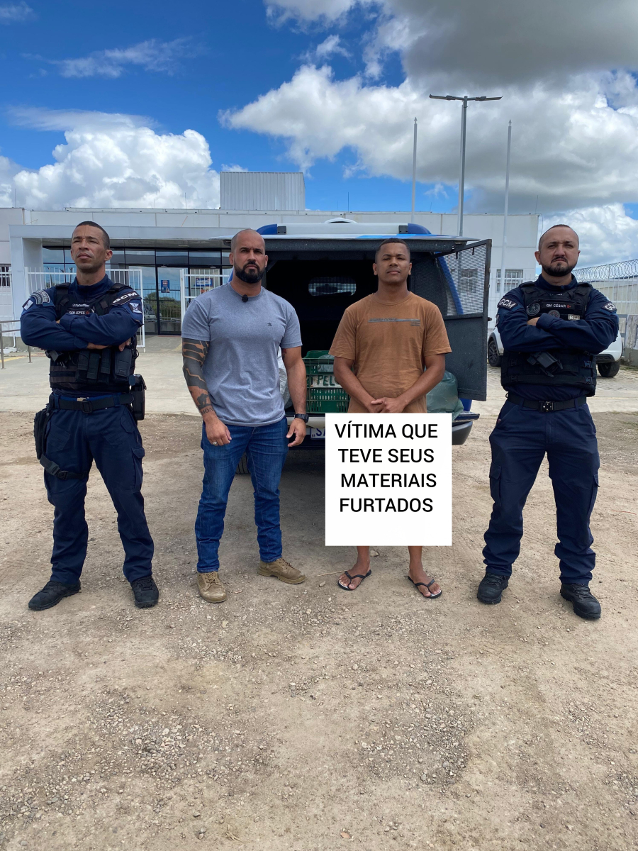 Empreendedor teve seus materiais de trabalho furtados mas devidamente recuperados pelas forças de Segurança Pública de Delmiro Gouveia 