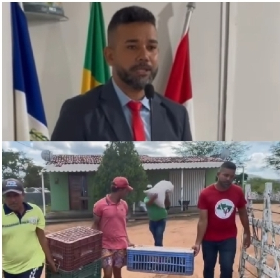 Vereador Zé Neto do MST é grande destaque como líder do movimento e por sua atuação parlamentar na cidade Piranhas 