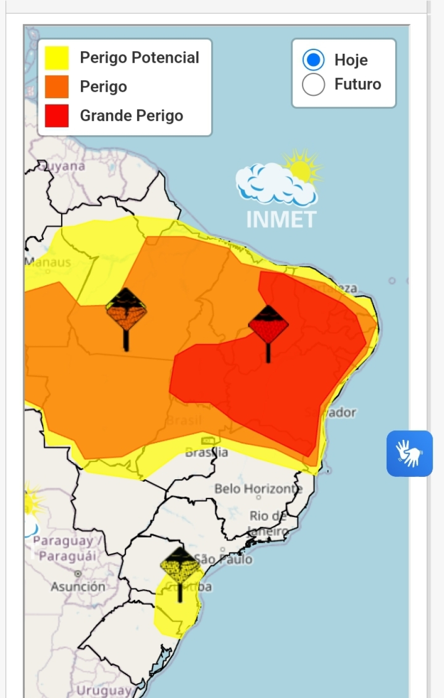 Alerta vermelho para chuvas intensas em 52 cidades de Alagoas que incluem Piranhas e Delmiro Gouveia