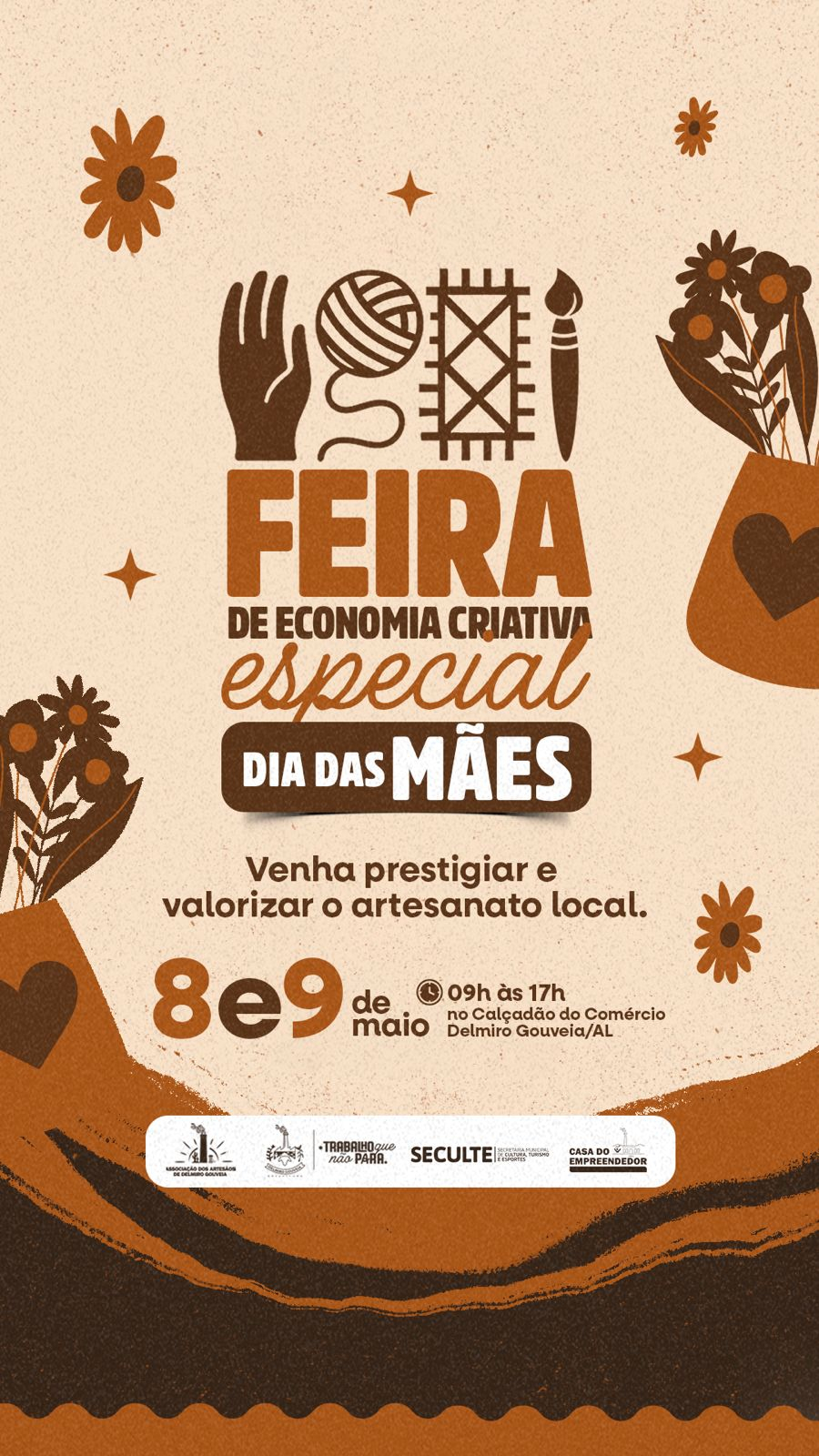Delmiro Gouveia realiza Feira de Economia Criativa em edição especial voltada ao Dia das Mães