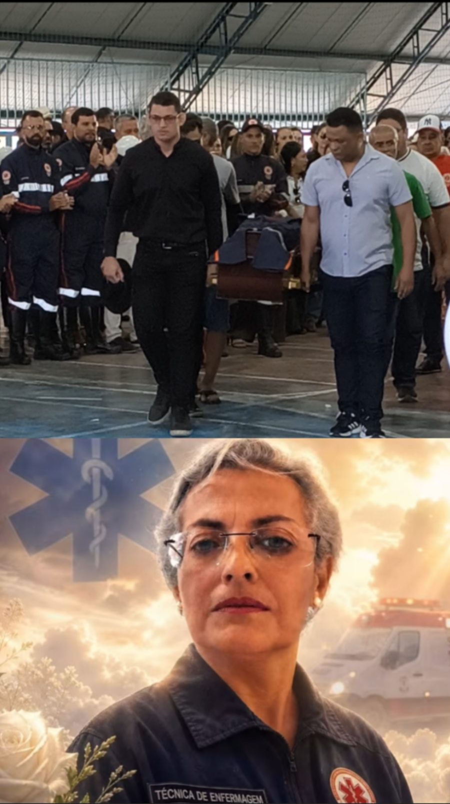 Despedida de Maria Eulália Vieira técnica de enfermagem vitimada em trágico acidente, reúne multidão e autoridades