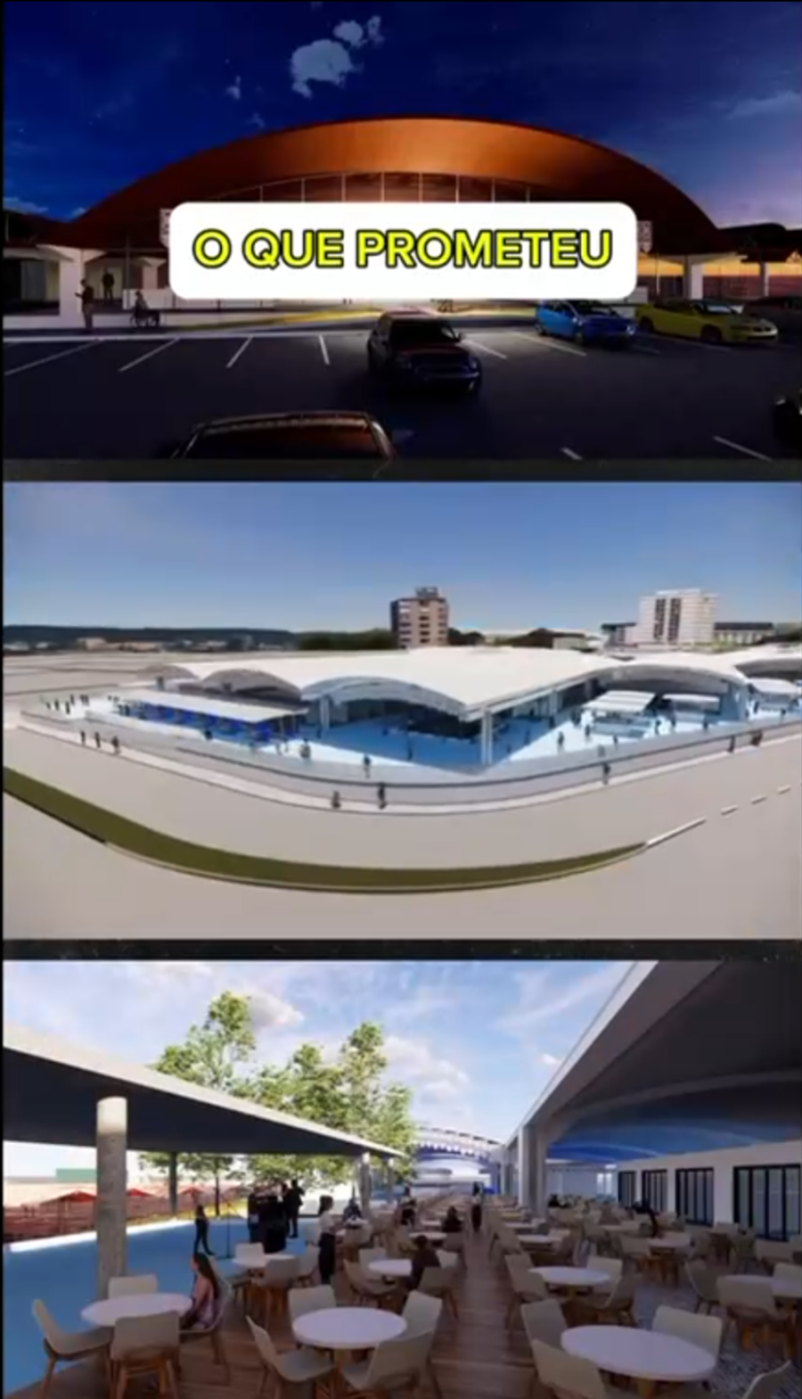Estádio e autódromo: Projetos faraônicos de JHC contrastam com obra abandonada no Mercado da Produção